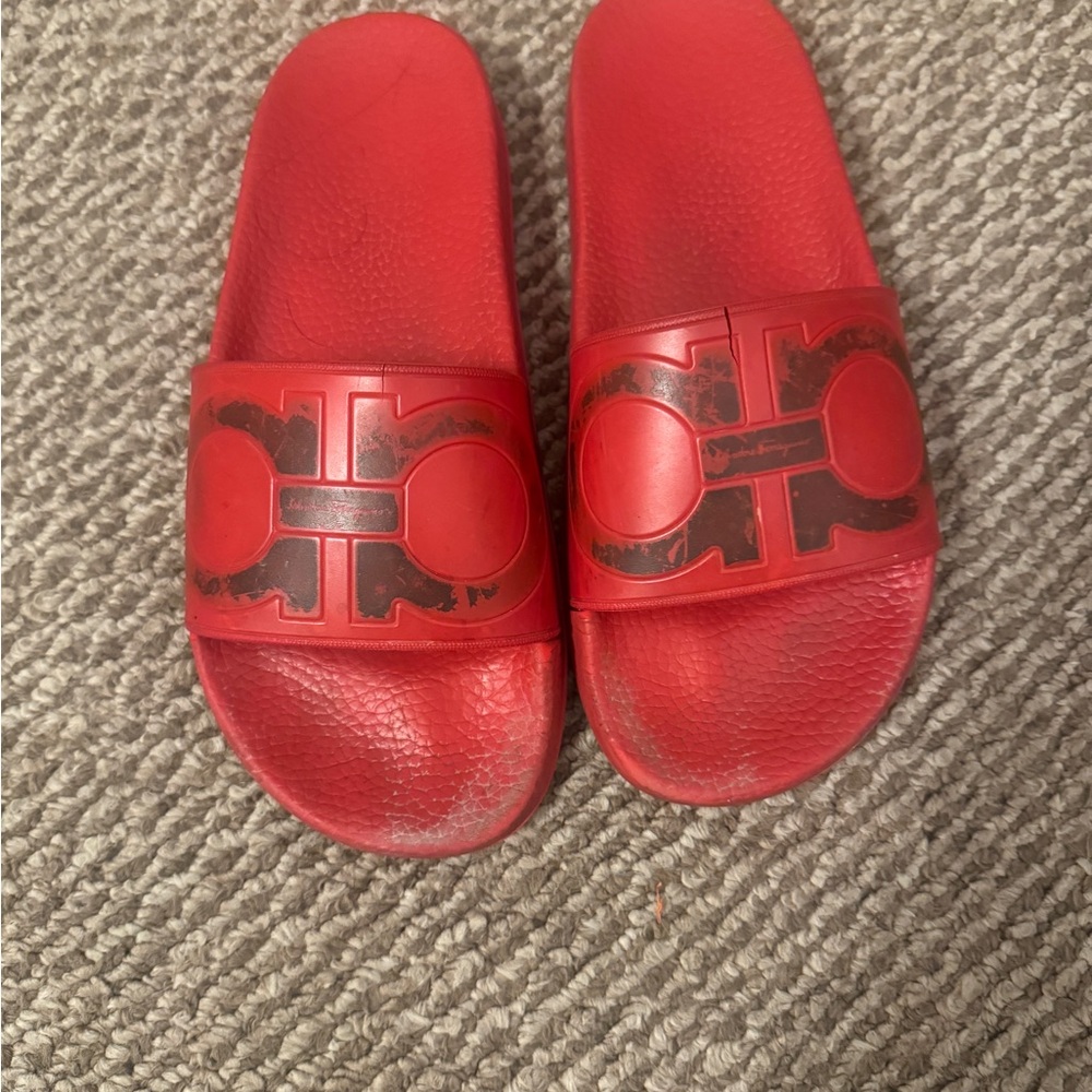 Red Slide from Salvatore ferragamo
